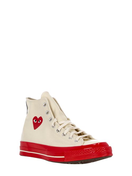 Sneakers alte Converse con motivo a c Comme des Garcons Play | P1K1242